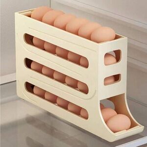Egg Tray Automatic Roller Egg Holder With Anti-Fall Design For Egg Storage Box
